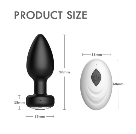 10 Speeds Plug Vibrator Remote Control
