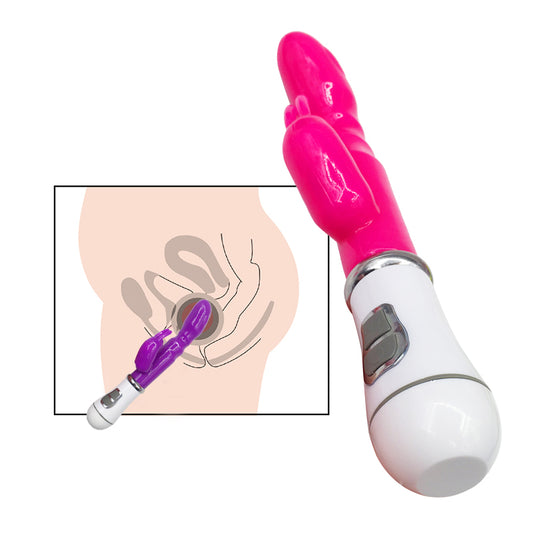 Double Shock G-spot Vibrator Rabbit Massage