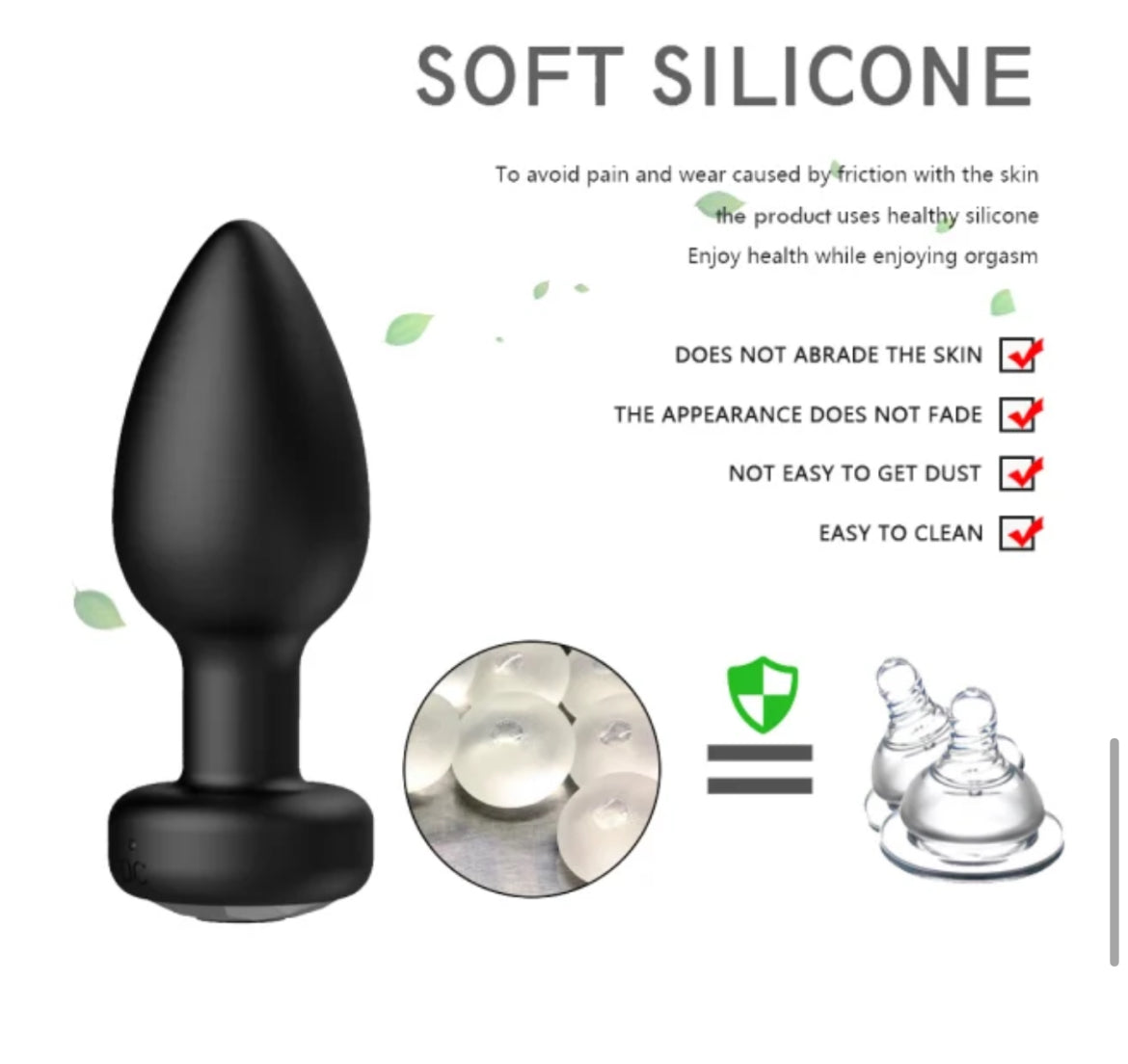 10 Speeds Plug Vibrator Remote Control